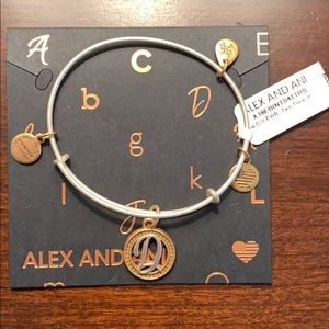 Alex & ani D initial bracelet